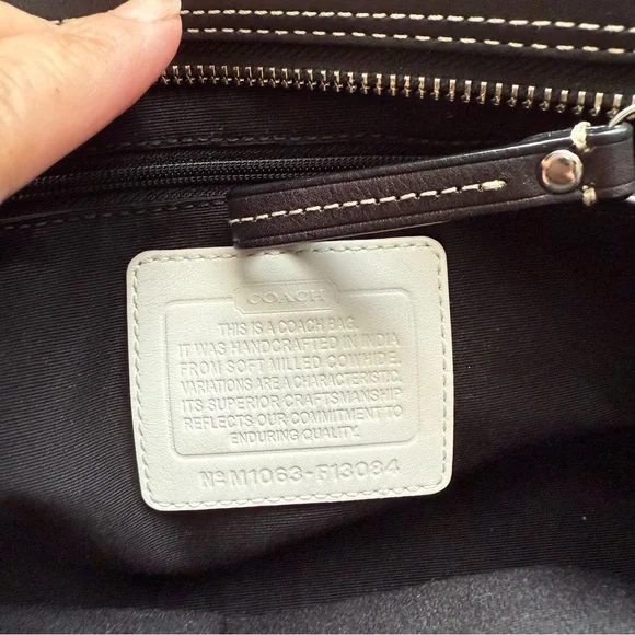 COACH ‘Hamptons’ Braided Leather Satchel - Picture 13 of 16